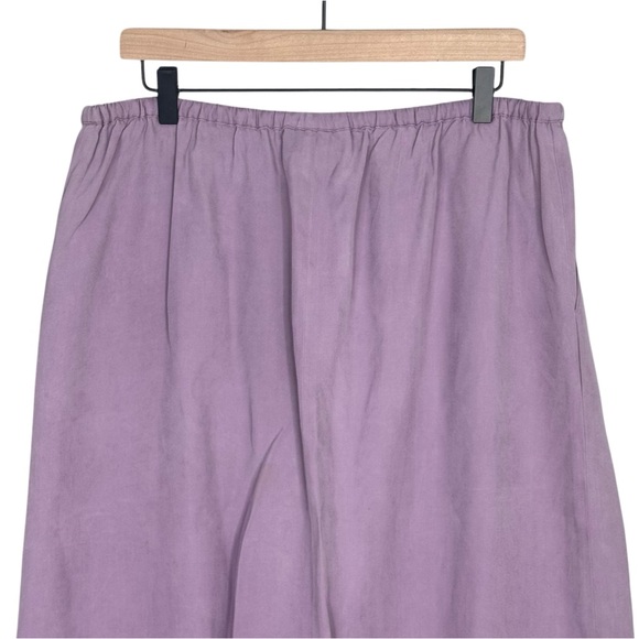 Country Shop Vintage Maxi Skirt Womens 16 Silk Drawstring Pull On Long Modest - Picture 5 of 7